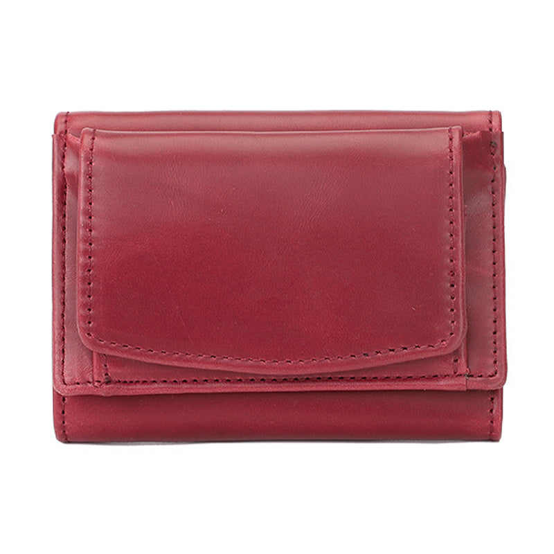 AP249 Cowhide Leather RFID Blocking Card Holder Cash Storage Bag Tri-fold Short Wallet AP249 Cowhide Leather RFID Blocking Card Holder Cash Storage Bag Tri-fold Short Wallet